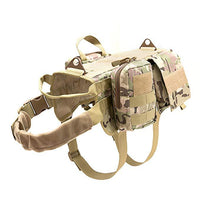 HKM-4833981 Tactical Vest for Medium to Large Dogs - Military Style Pet Clothing in Nylon