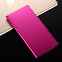 HKM-483475 20000mAh Alloy Power Bank with LED Flashlight and Accurate Battery Display