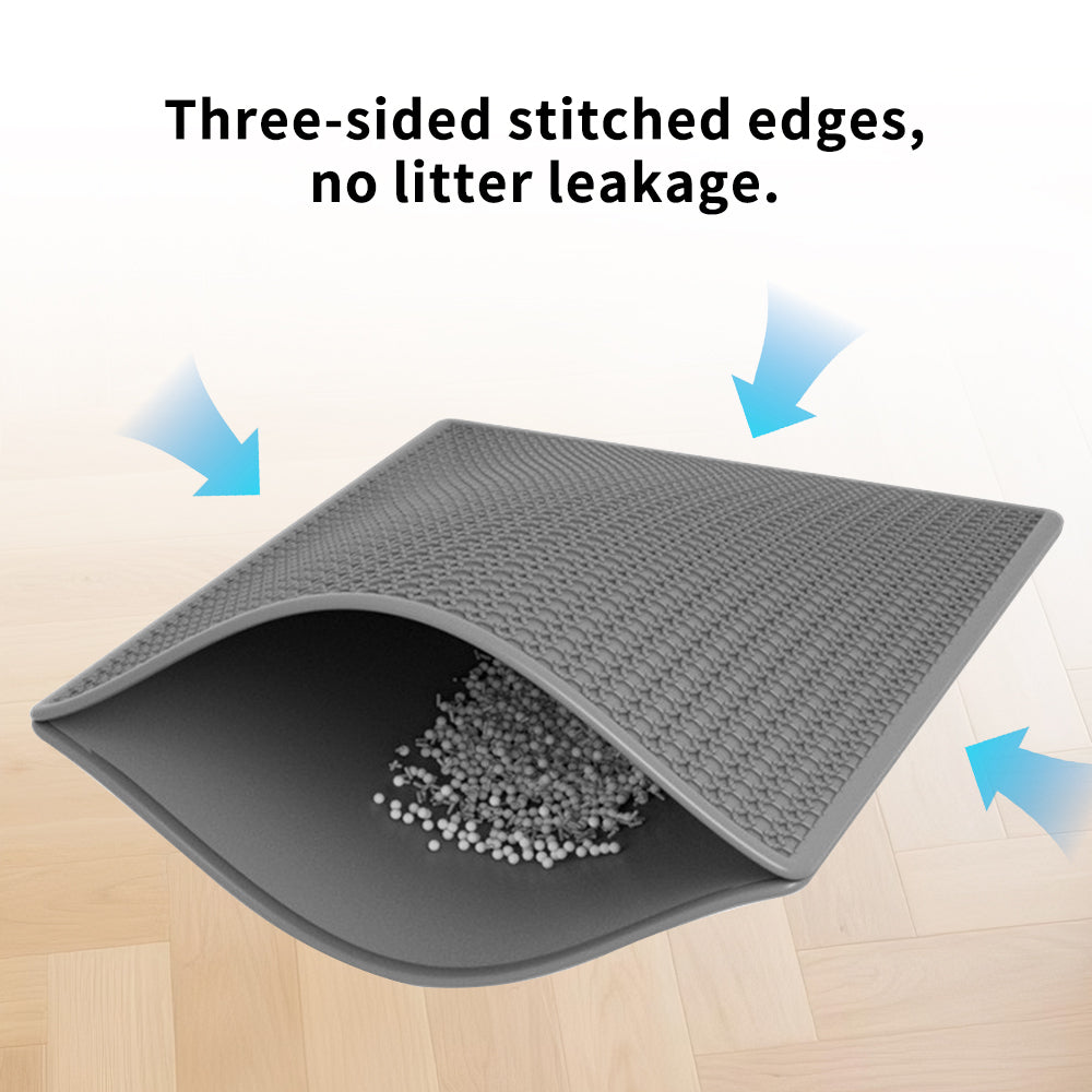 HKM-4835261 Leak-Proof Cat Litter Mat with Non-Slip Backing for Clean, Dry Floors