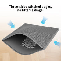 HKM-4835261 Leak-Proof Cat Litter Mat with Non-Slip Backing for Clean, Dry Floors
