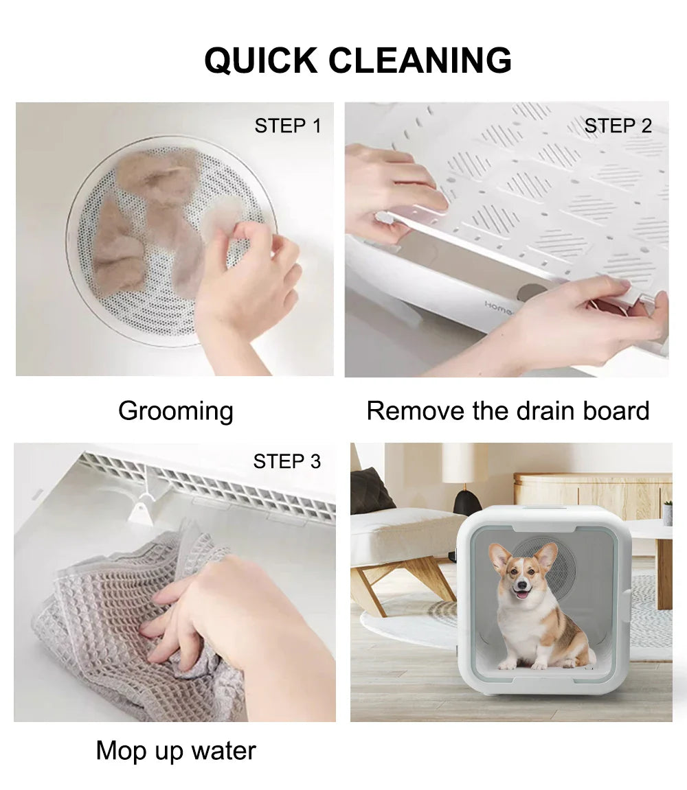 HKM-483667 Eco-Friendly Automatic Pet Hair Drying Machine for Cats and Dogs - Low Noise, Custom Size