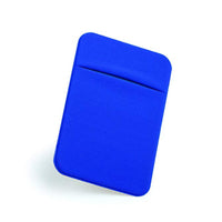 HKM-483795 Lycra Mobile Phone Back Sticker Card Holder - 58x88mm with Strong Adhesive in Green, Pink, Blue, Grey
