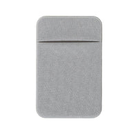HKM-483795 Lycra Mobile Phone Back Sticker Card Holder - 58x88mm with Strong Adhesive in Green, Pink, Blue, Grey