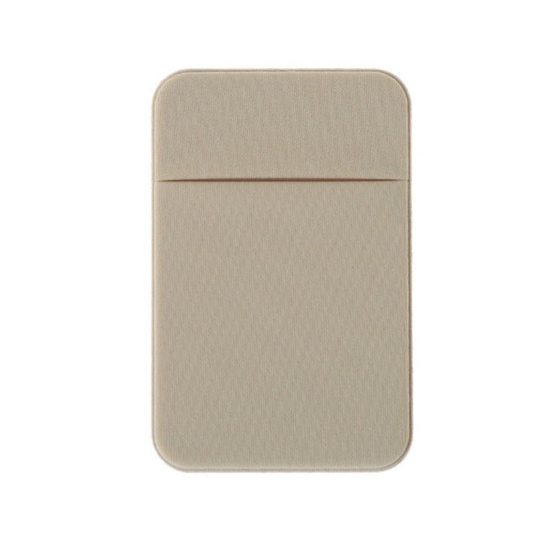 HKM-483795 Lycra Mobile Phone Back Sticker Card Holder - 58x88mm with Strong Adhesive in Green, Pink, Blue, Grey