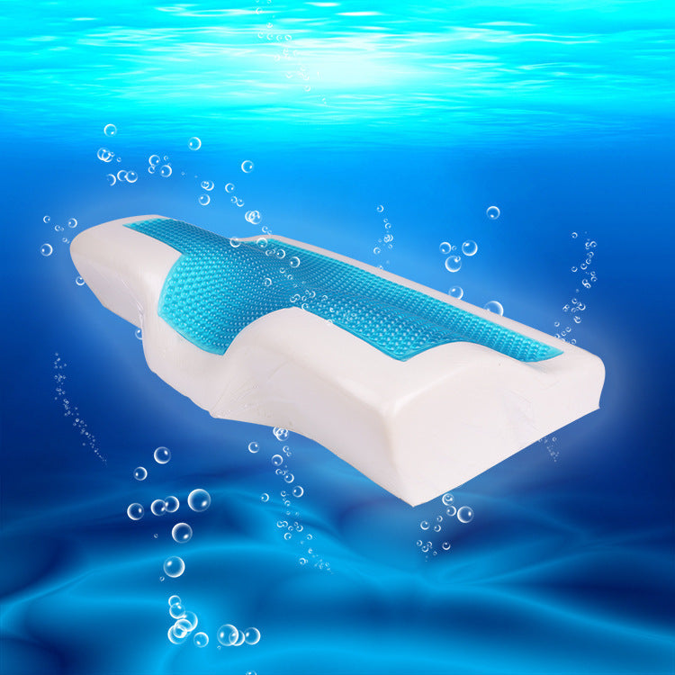 HKM-483859 Memory Foam Butterfly Pillow with Gel Layer and Jersey Cover, 50x30x10/7CM