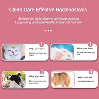 HKM-4838845 Gentle Cleansing Pet Wet Wipes, Hypoallergenic, Fragrance Free, Plant-Based, for Paws, Ears, Fur, and Sensitive Areas