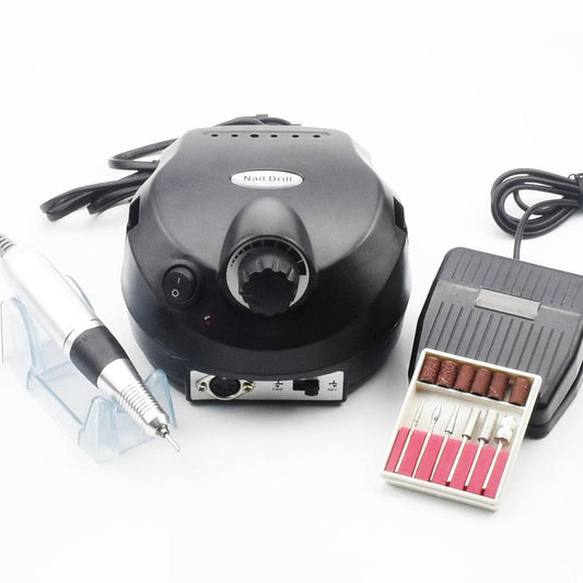 HKM-484051 Nail 202 Sander with Foot Switch and Six Grinding Heads - Versatile Electric Nail Polisher in Multiple Colors