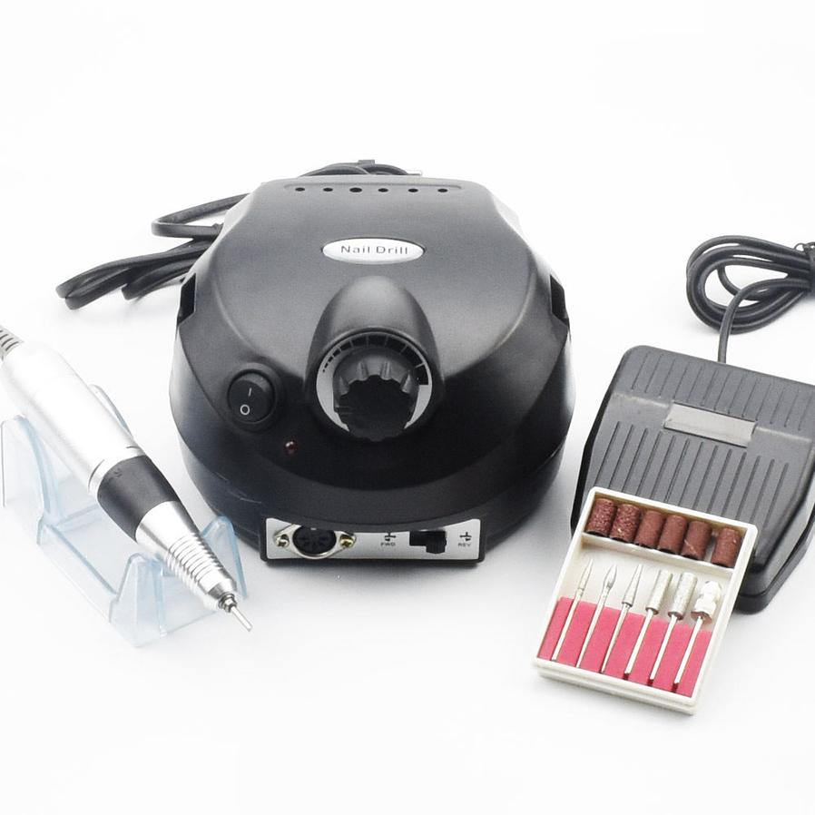 HKM-484051 Nail 202 Sander with Foot Switch and Six Grinding Heads - Versatile Electric Nail Polisher in Multiple Colors