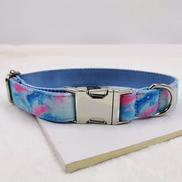 HKM-4841149 Engravable Zinc Alloy Buckle Pet Collar - Polyester Material in Multiple Sizes
