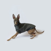 HKM-4841533 Windproof Thickened Polar Flannel Dog Coat for Autumn and Winter in Gray