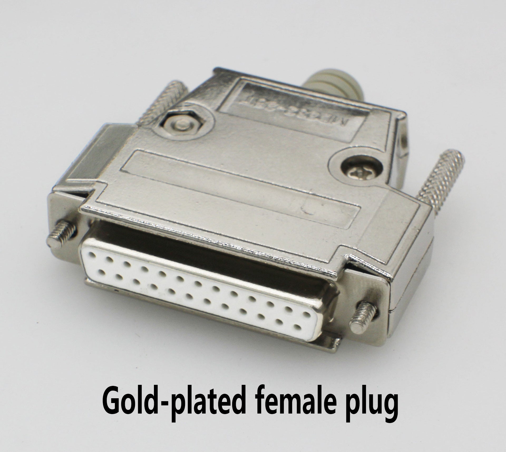 HKM-484243 Industrial-Grade DB25 Male and Female Connector, Gold-Plated, Metal Shielding, 25-Pin Dual Row Plug/Socket