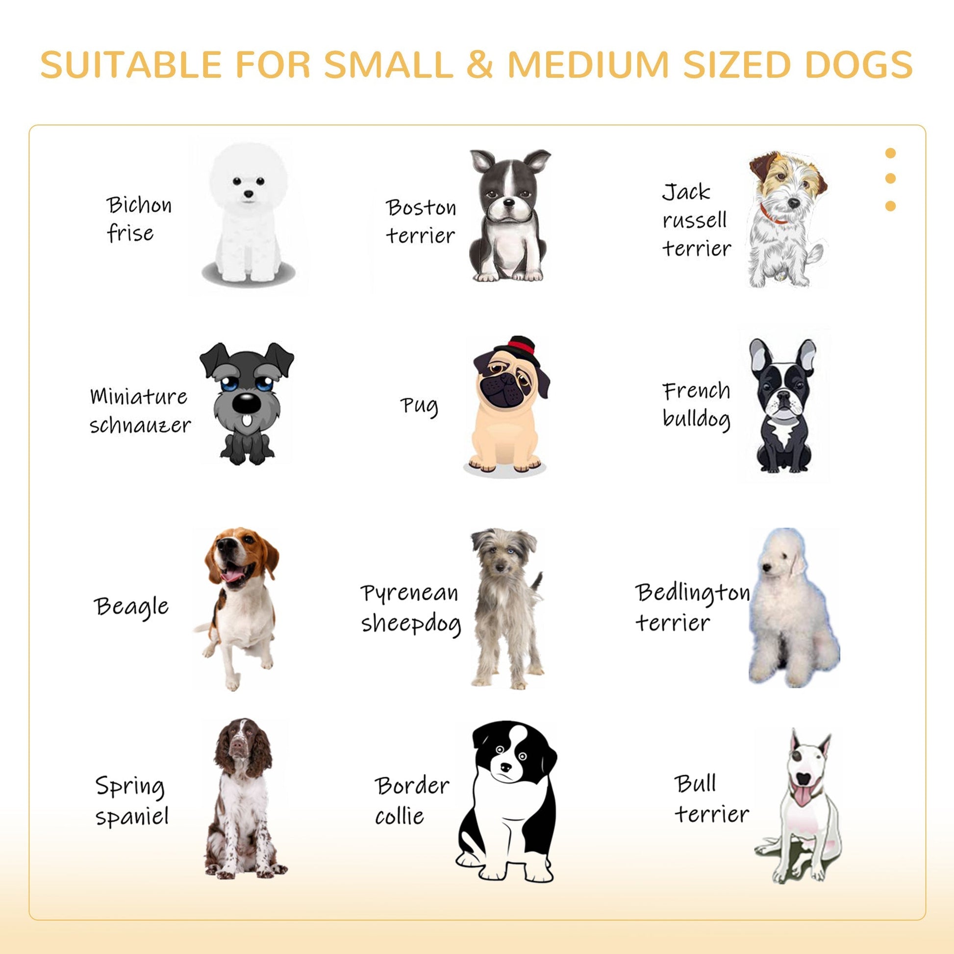 HKM-4842813 Furniture Style Dog Crate End Table with Cushioned Bed and Removable Door Panel for Small to Medium Dogs, Brown