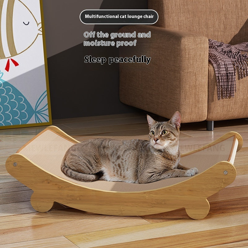 HKM-4845117 U-Shaped Sisal Cat Recliner Scratch Board - Small, Medium, Large Sizes Available