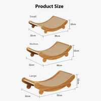HKM-4845117 U-Shaped Sisal Cat Recliner Scratch Board - Small, Medium, Large Sizes Available