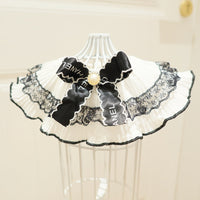 HKM-4845501 Chic Dog Scarf Bow Tie in Lace and Satin with Size Options