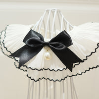 HKM-4845501 Chic Dog Scarf Bow Tie in Lace and Satin with Size Options