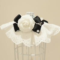 HKM-4845501 Chic Dog Scarf Bow Tie in Lace and Satin with Size Options