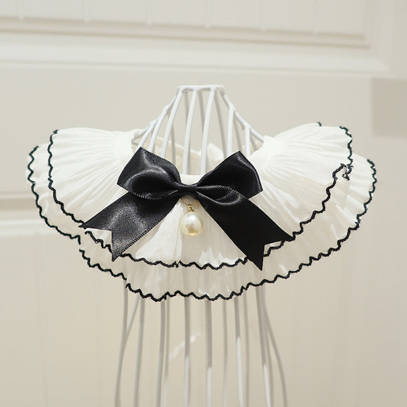 HKM-4845501 Chic Dog Scarf Bow Tie in Lace and Satin with Size Options