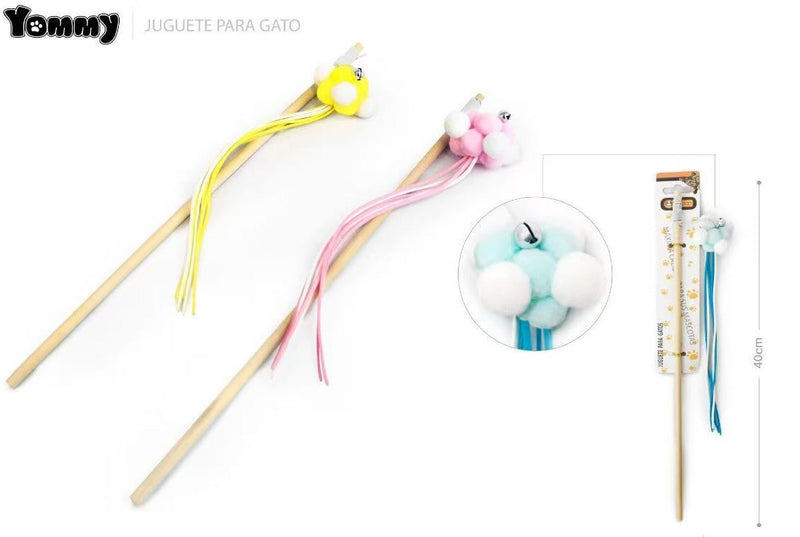 HKM-4845757 Cat Teaser Stick with Interactive Pole for Playful Feline Fun