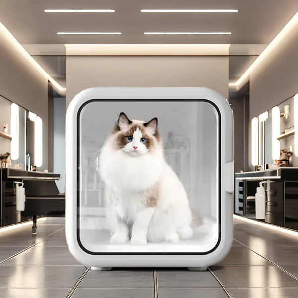 HKM-484819 Automatic Pet Hair Dryer Box for Cats and Dogs, Professional Grooming Drying Machine, Compact Design for Small to Medium Pets