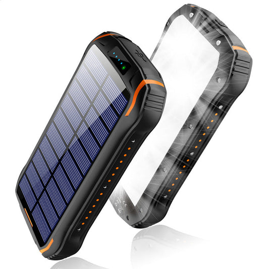 HKM-484947 26800mAh Solar Power Bank with Emergency Light - Waterproof, Dust-Proof, and Shock-Resistant Design