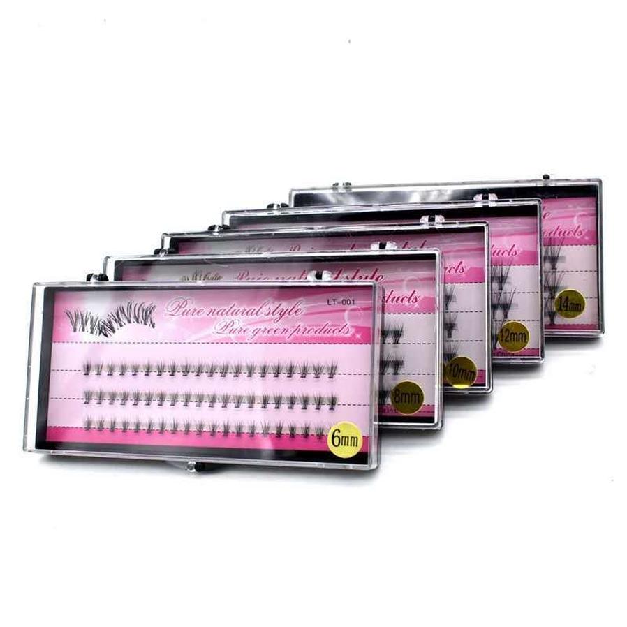 HKM-484947 Natural Look Self-Grafted Cluster False Eyelashes, Imported Fiber Yarn, Various Lengths Available