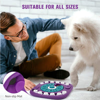 HKM-4850877 Interactive 24-Hole Treat Puzzle Toy for Dogs of All Sizes - Engaging Enrichment Activity for Mental and Physical Stimulation