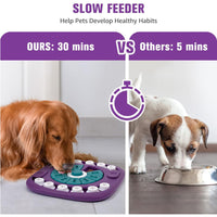 HKM-4850877 Interactive 24-Hole Treat Puzzle Toy for Dogs of All Sizes - Engaging Enrichment Activity for Mental and Physical Stimulation