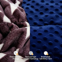 HKM-4851517 Washable Dog Anxiety Blanket - Soft Polyester, Available in Gray, Dark Blue, and Gray-Blue, 81.3 x 61 cm