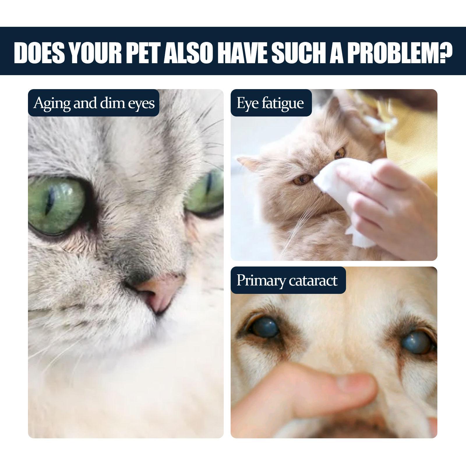HKM-4852541 Pet Eye Drops for Cats and Dogs ¨C Reduce Tear Marks, Soothe Itchy Eyes, and Clean Eye Area