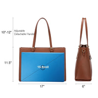 HKM-485267 Elegant 15.6 Inch PU Leather Laptop Bag Set for Women - Business Tote and Handbag