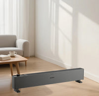 HKM-485331 Portable Electric Skirting Line Heater 1800/2200W with Adjustable Thermostat and Overheat Protection