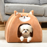 HKM-4854717 Cozy Autumn and Winter Machine Washable Pet Bed for Cats - Available in S, M, L