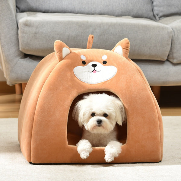 HKM-4854717 Cozy Autumn and Winter Machine Washable Pet Bed for Cats - Available in S, M, L