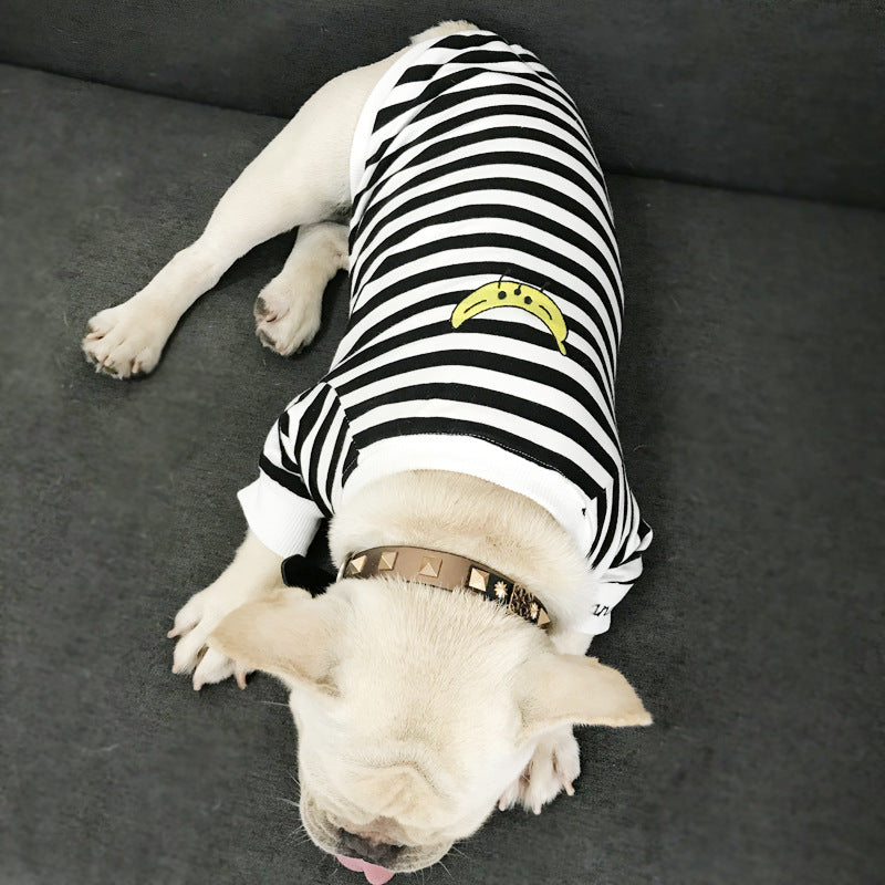 HKM-4855741 Striped Parent-Child Cotton Sweater Set for Small Dogs and Cats