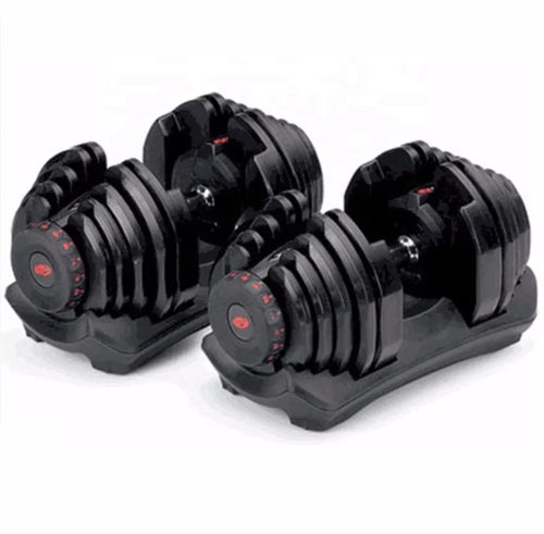 HKM-485587 Adjustable 90lb Dumbbell Set for Home Gym Workout and Muscle Building Fitness Equipment