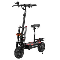 HKM-485587 High-Power Electric Scooter with Dual Motors, 6000W, 11-Inch Off-Road Tires, 60V Battery, 100-120km Range, Foldable Design