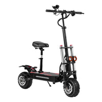 HKM-485587 High-Power Electric Scooter with Dual Motors, 6000W, 11-Inch Off-Road Tires, 60V Battery, 100-120km Range, Foldable Design