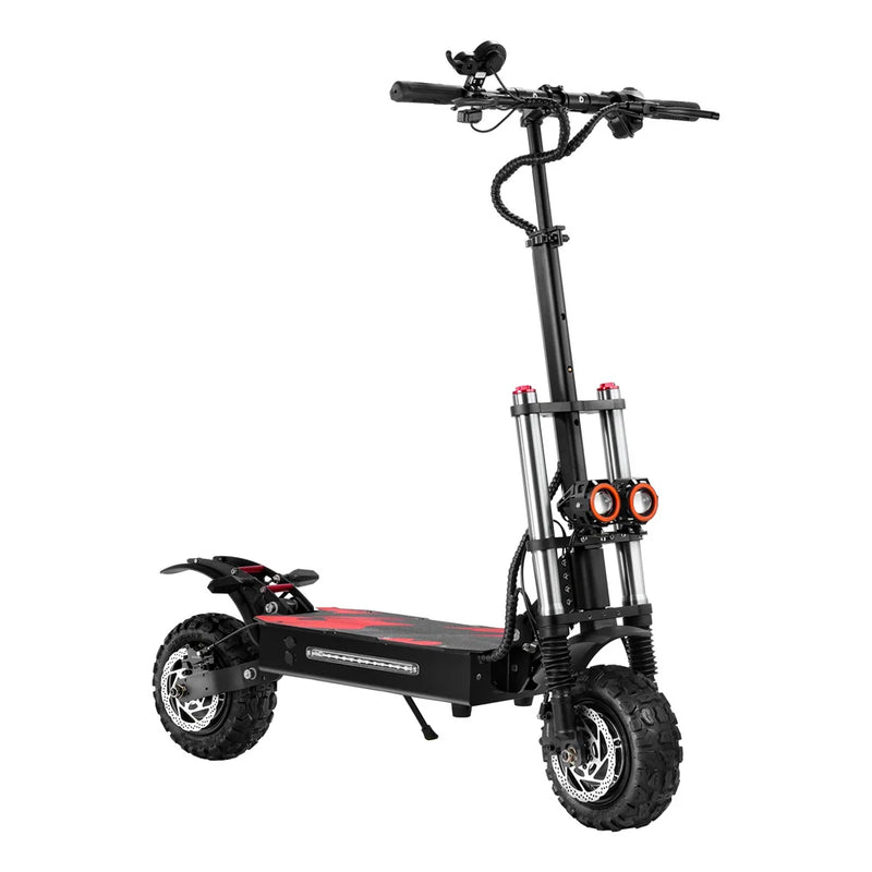 HKM-485587 High-Power Electric Scooter with Dual Motors, 6000W, 11-Inch Off-Road Tires, 60V Battery, 100-120km Range, Foldable Design
