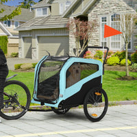 HKM-4856125 2-in-1 Dog Bike Trailer and Stroller Carrier for Large Dogs with Safety Features