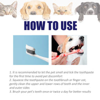 HKM-4856253 Pet Oral Cleansing Cream for Dogs and Cats - 50g Odor Neutralizing Toothpaste