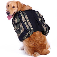 HKM-4856893 Camouflage Green Canvas Dog Backpack - Soft, Lightweight, for Pets up to 5kg, M and L Sizes Available