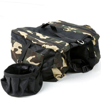 HKM-4856893 Camouflage Green Canvas Dog Backpack - Soft, Lightweight, for Pets up to 5kg, M and L Sizes Available