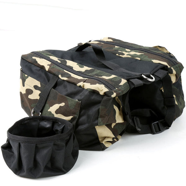 HKM-4856893 Camouflage Green Canvas Dog Backpack - Soft, Lightweight, for Pets up to 5kg, M and L Sizes Available