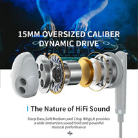 HKM-485715 Type-C Metal Wired Earbuds with DAC and Microphone for iPhone 15, Samsung, and Xiaomi