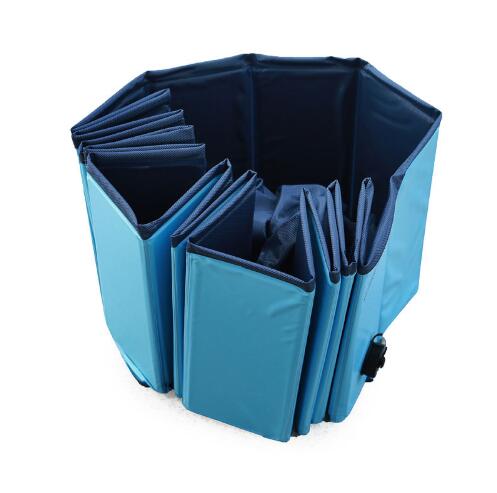 HKM-4858301 Foldable Large Dog Swimming Pool - Portable Dog Bath with Non-Slip Bottom and Quick Drainage