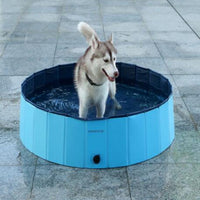 HKM-4858301 Foldable Large Dog Swimming Pool - Portable Dog Bath with Non-Slip Bottom and Quick Drainage