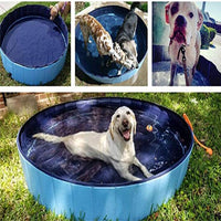 HKM-4858301 Foldable Large Dog Swimming Pool - Portable Dog Bath with Non-Slip Bottom and Quick Drainage
