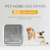 HKM-485971 Automatic Pet Hair Drying Machine for Cats and Dogs - Professional Grooming Box for Small to Medium Pets