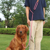 HKM-4860221 Adjustable Reflective Pet Hand Holding Rope - Versatile Polyester Leash in Multiple Colors